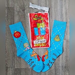 2025 USA McDonald's Grinch Meal Socks
